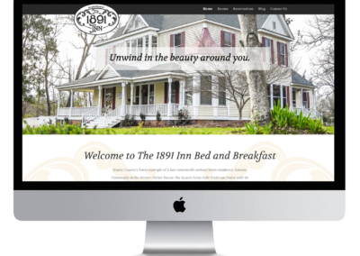 The 1891 Inn Bed & Breakfast Website Design – Albemarle, NC