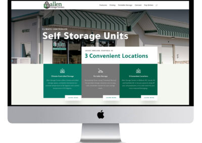Allen Storage Centers Website Design – Midland, NC
