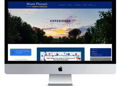Town of Mount Pleasant Website Design – Mount Pleasant, NC