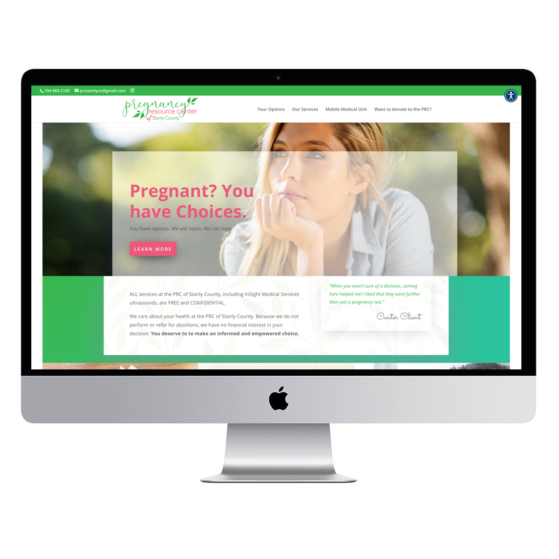 Stanly County Pregnancy Resource Center - website design