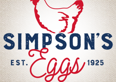 Simpson’s Eggs Logo Design – Monroe, NC