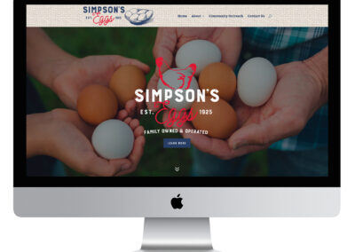 Simpson’s Eggs Website Design – Monroe, NC