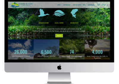 Three Rivers Land Trust Website Design – Salisbury, NC