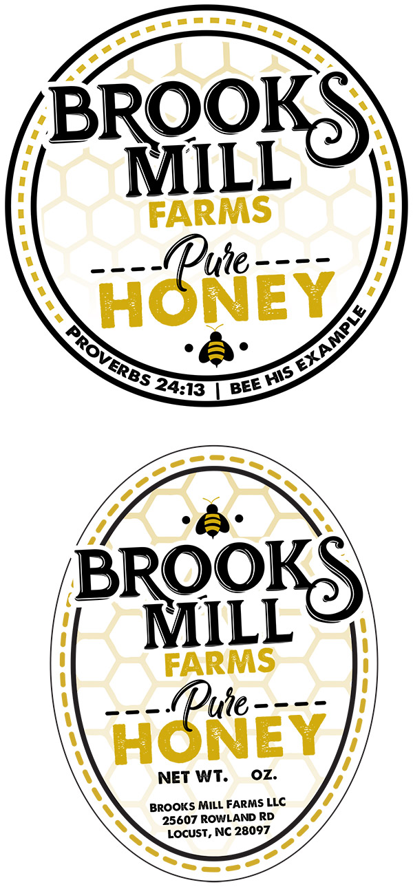 Brooks Mill Farms Label Design