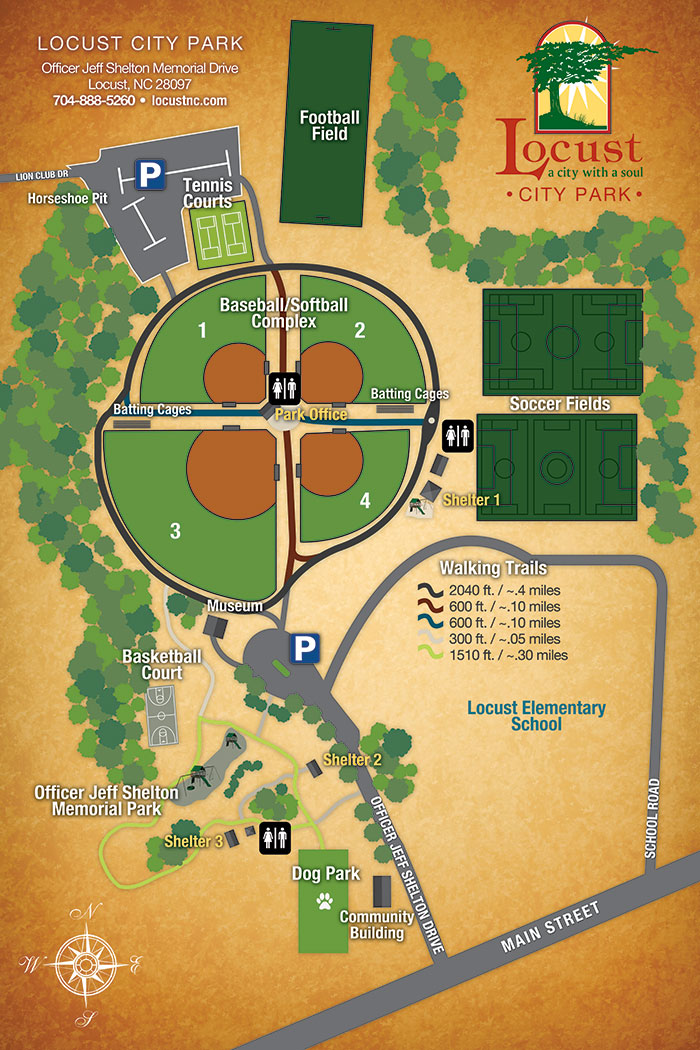 City of Locust Park Map