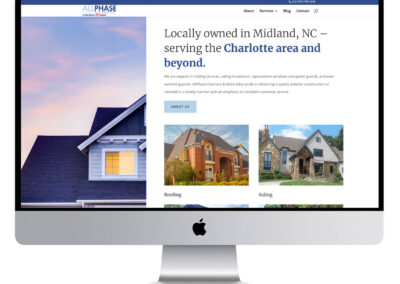 AllPhase Exteriors Website Design – Midland, NC