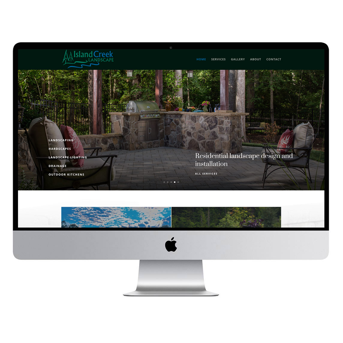Island Creek Landscape Website Design