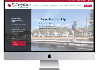 Trey Siner Insurance Group Website Design – Concord, NC